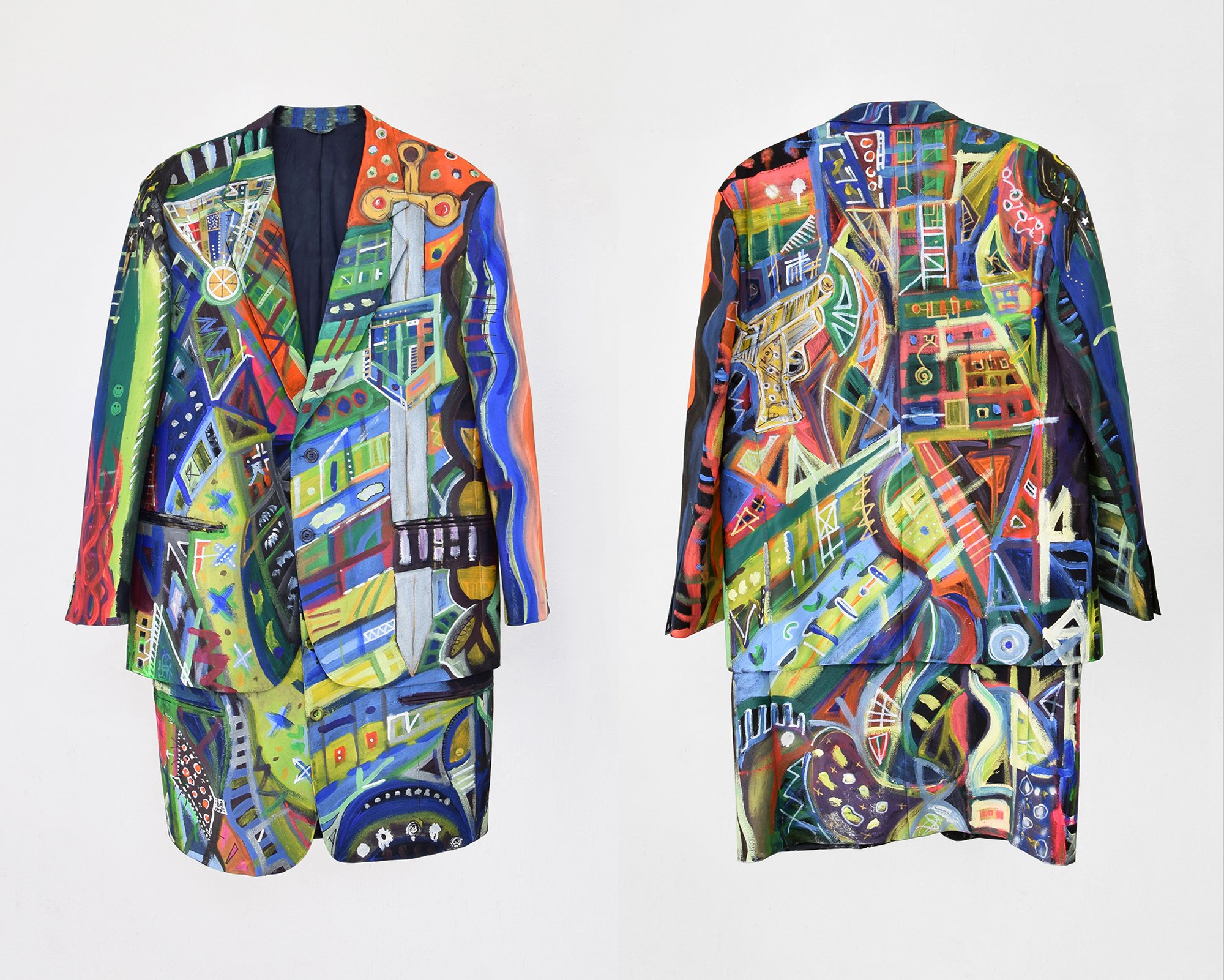 Vestito di Luce (spada) Luca Bosani 2017 Painthing